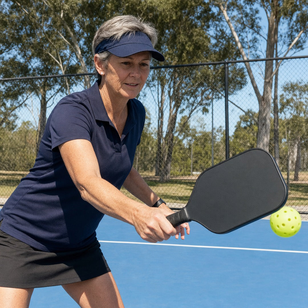 Dinkwell Carbon Paddle - 02 using court