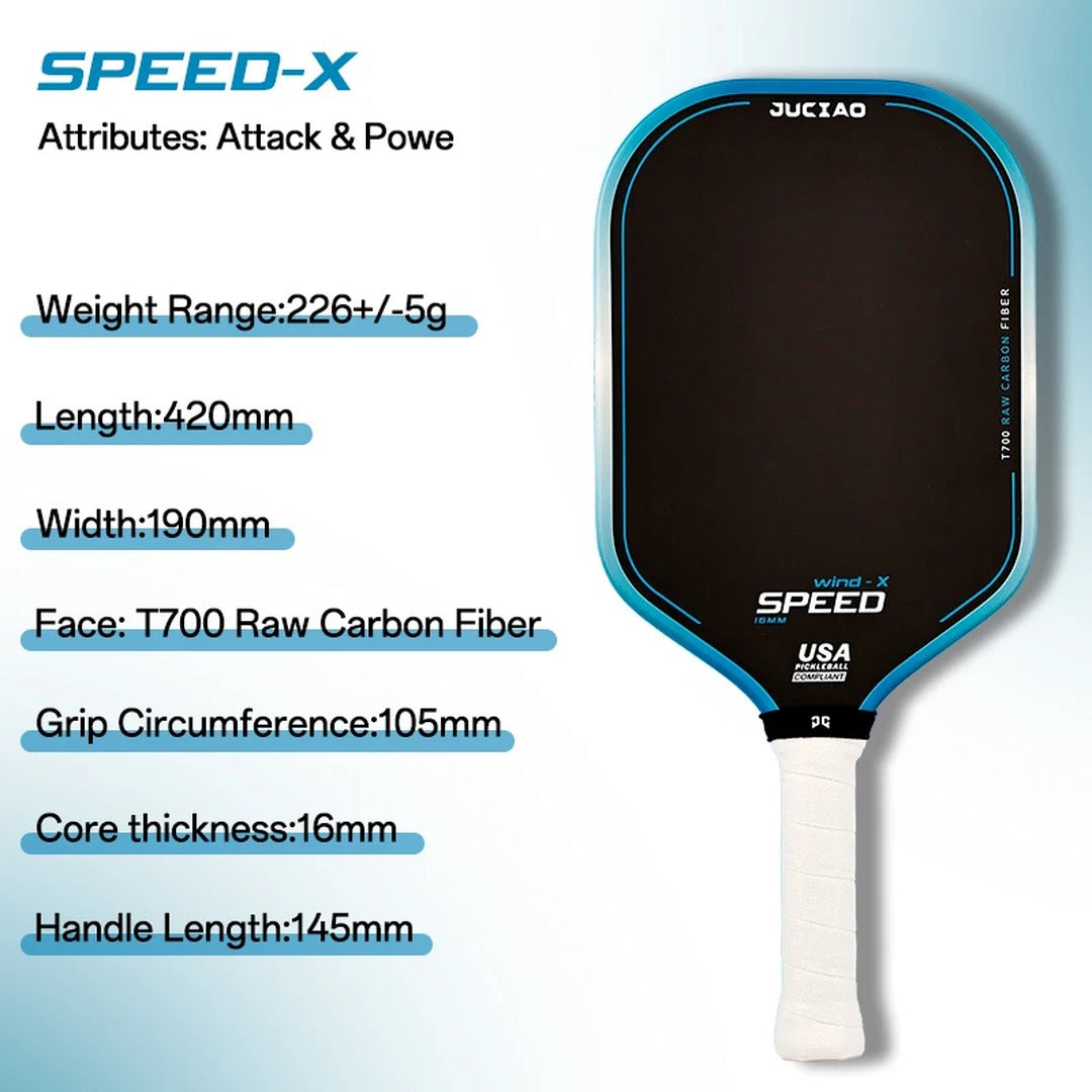 JUCIAO Speed X pickleball paddle - 08 specs