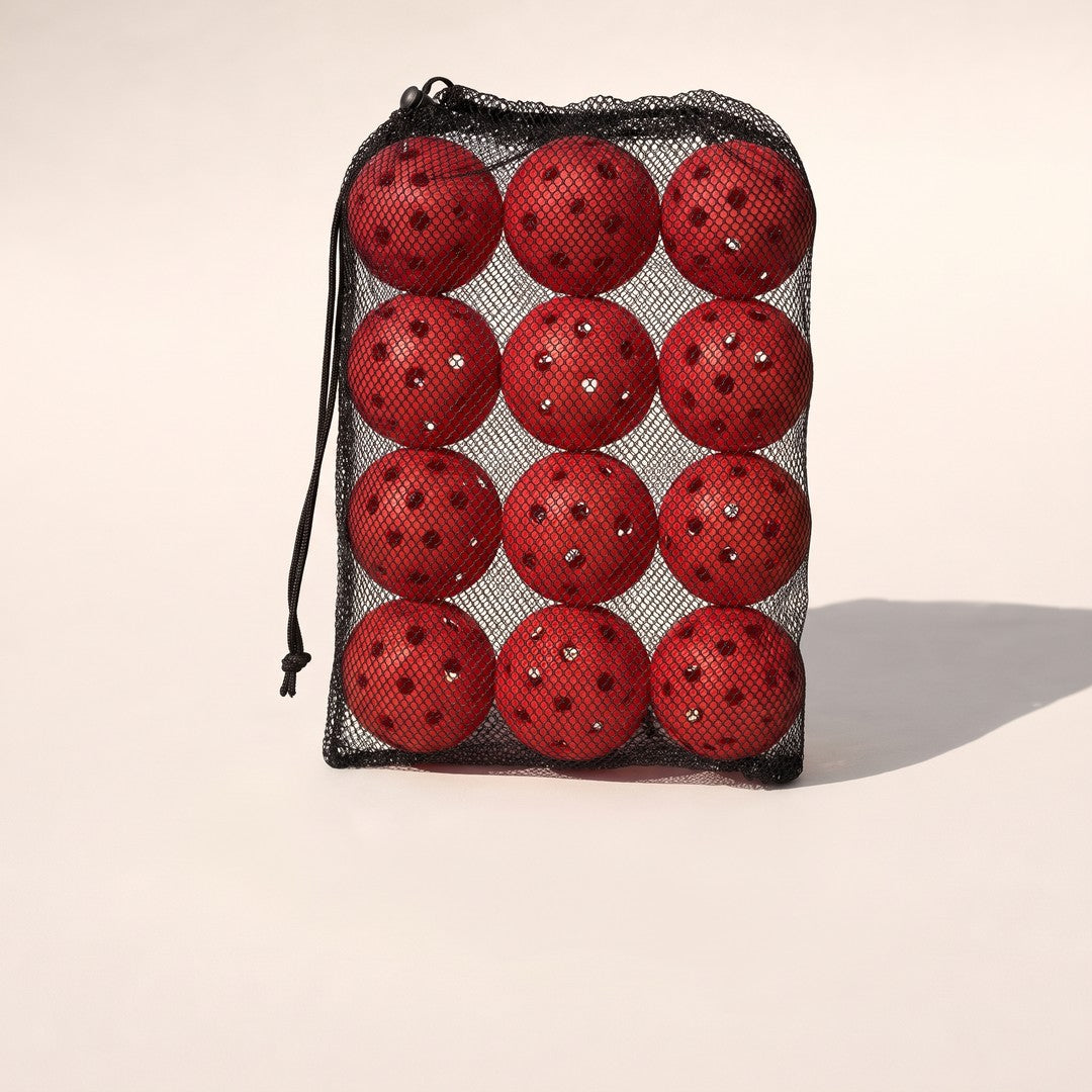Outdoor Pickleballs 12-pack - Red