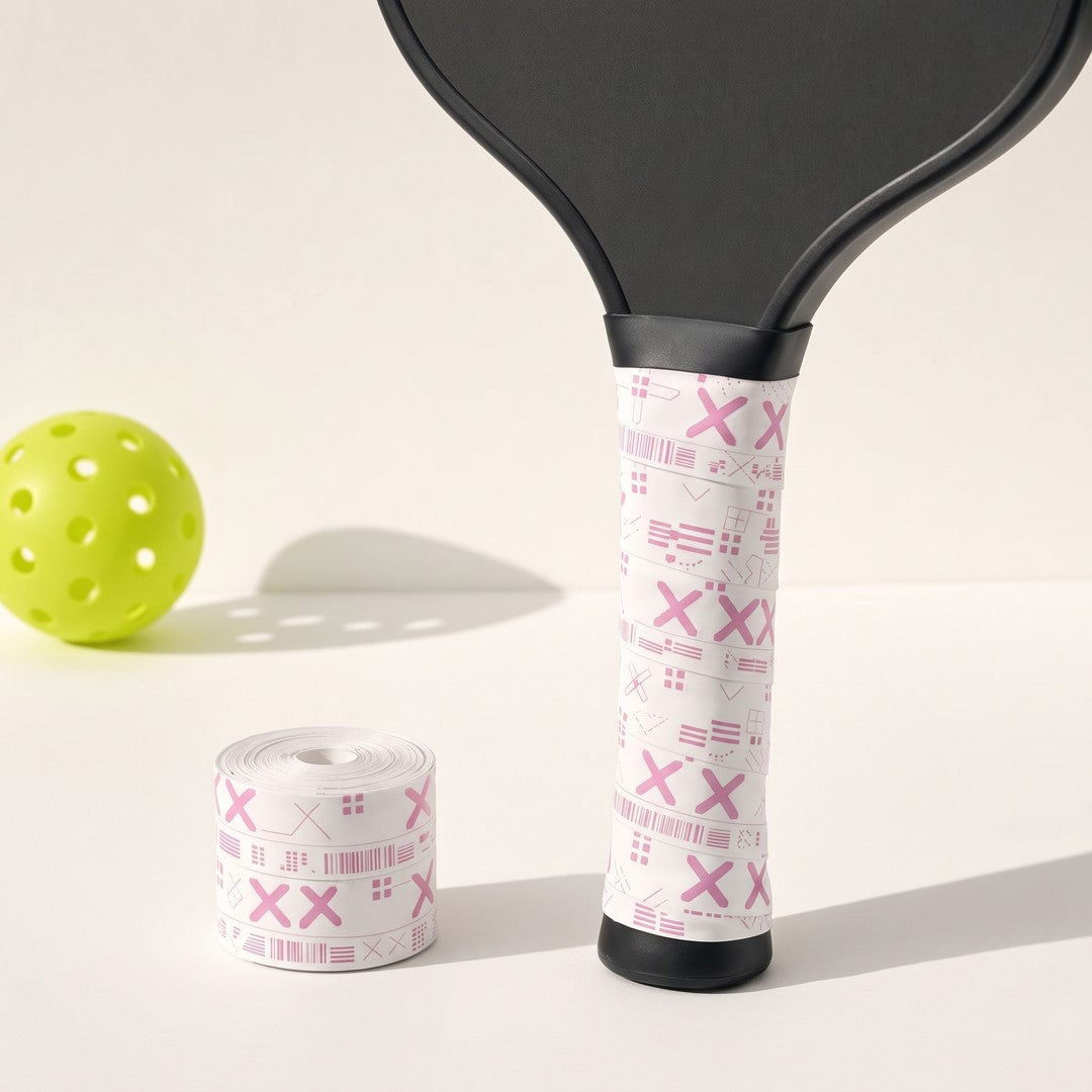 Pickleball Overgrip - White Pink