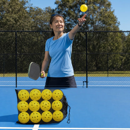 Dinkwell Outdoor Pickleballs 12-pack - u01 using